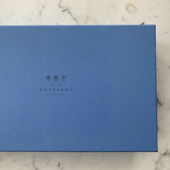 BLUE Smythson of Bond Street Box London - Picture 1 of 3